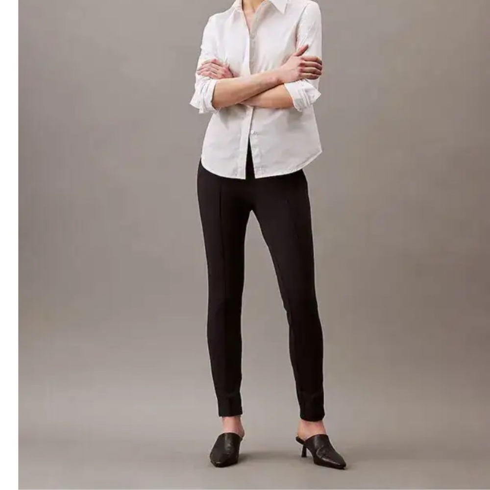 Calvin Klein Womens Black Modern Essentials Ponte Pants Size 0X NWT